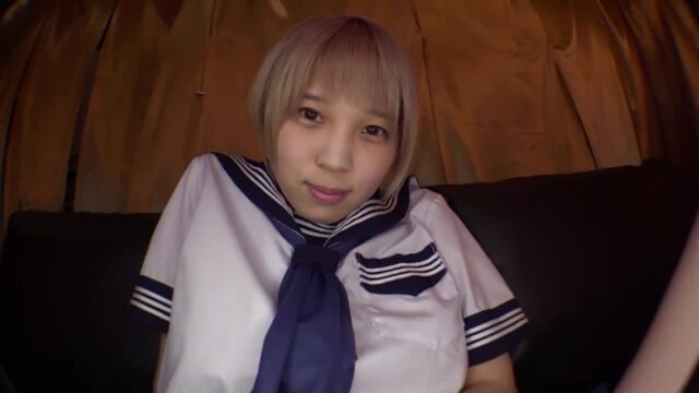 SLAP-130 A schoolgirl in a super miniskirt shows off her panties and provokes me. (SLAP-130)