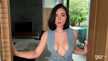 Lonely Housewife Couldn’t Resist the Temptation of Being Fucked by Sports Swimming Pool Cleaner POV