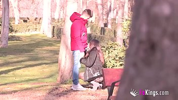 Lucia Nieto is back in FAKings to suck stranger’s dicks right in the public park