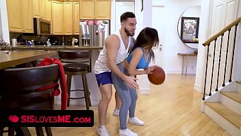 SisLovesMe – Sexy Brunette Babe With Juicy Ass Asks Her Horny Stepbro To Help Her Play Basketball