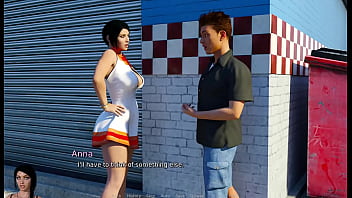 Anna Exciting Affection #6 – Boobs Flashing young guy – 3d game hentai