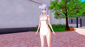 Emilia with apron big ass hentai animation 3d game