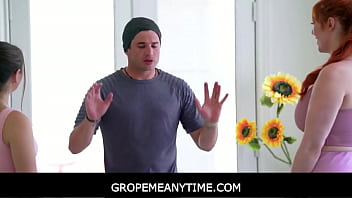 GropeMeAnytime –  Teens Have a A Yoga Session with The Renowned Yogi Nathan Bronson – Penelope Kay, Lauren Phillips