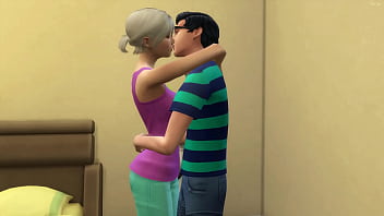 HOT Blonde Stepmom takes her nerdy stepson virginity to help him have sex for the first time