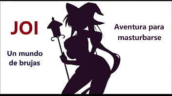 JOI – Role Playing. With a Spanish voice! A sexy little witch wants your cum.