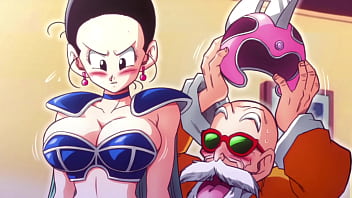 Kame Paradise 2 – Chi Chi gives Roshi a handjob