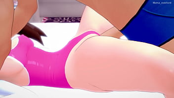 Rosa (Mei) puts on her swimsuit to continue her training in bed (adult version)