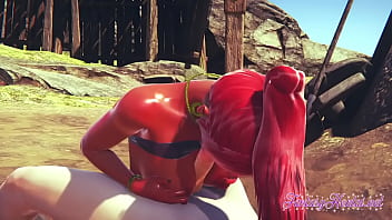 Zelda Hentai 3D – Gerudo Girl is fucked in the dessert – Anime manga Japanese game porn