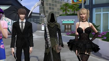 d. Note Porn Light Fucks Misa Beside The Grim Reaper Emo Teen Anime Hentai